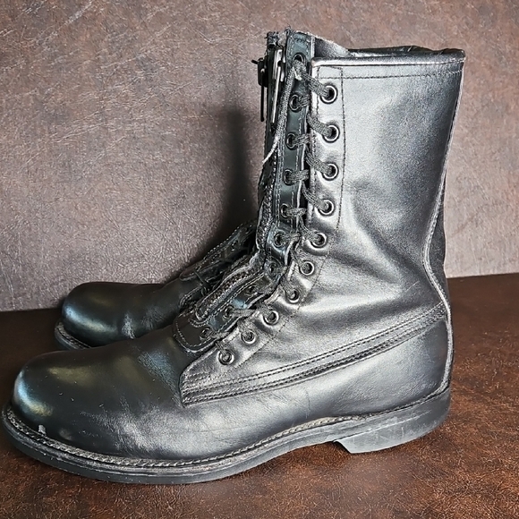 Vintage 1996 Biltrite Flight Aviator Combat Zip Lace Up Boots Size 10D - Picture 4 of 15